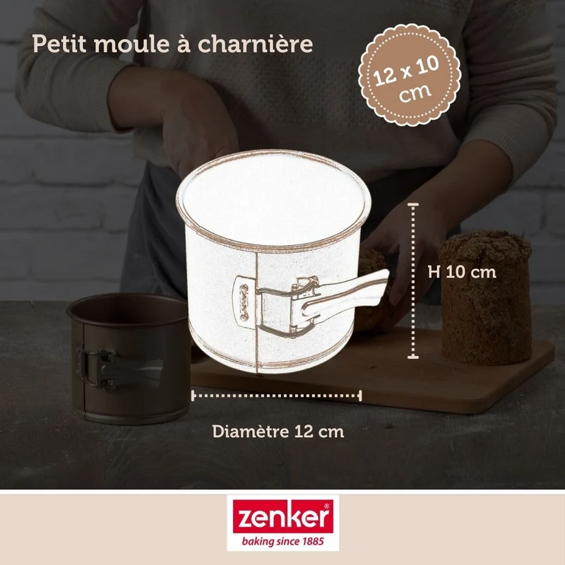 Set de 4 ustensiles de pâtisserie moule à gâteaux bols et spatule Zenker Mojave Gold