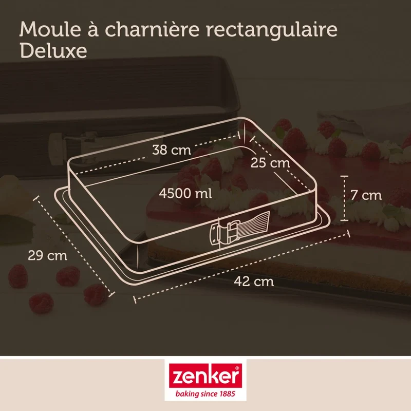 Set de 4 ustensiles de pâtisserie moule à gâteaux bols et spatule Zenker Deluxe