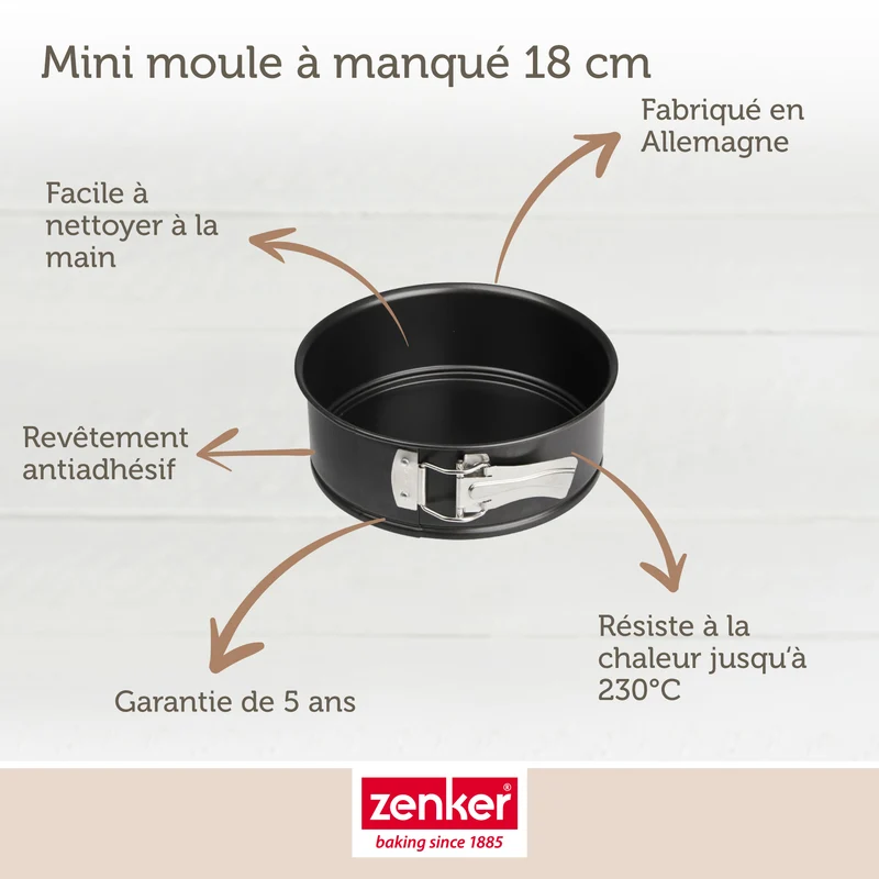 Set de 5 ustensiles de pâtisserie moule à manqué bol spatule pâtisserie et verre doseur Spécial mini Spécial mini Zenker Spécial mini