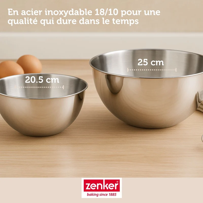 Set de 5 ustensiles de pâtisserie moule à gâteaux bols spatule et verre doseur Black mettallic Black mettallic Zenker Black mettallic