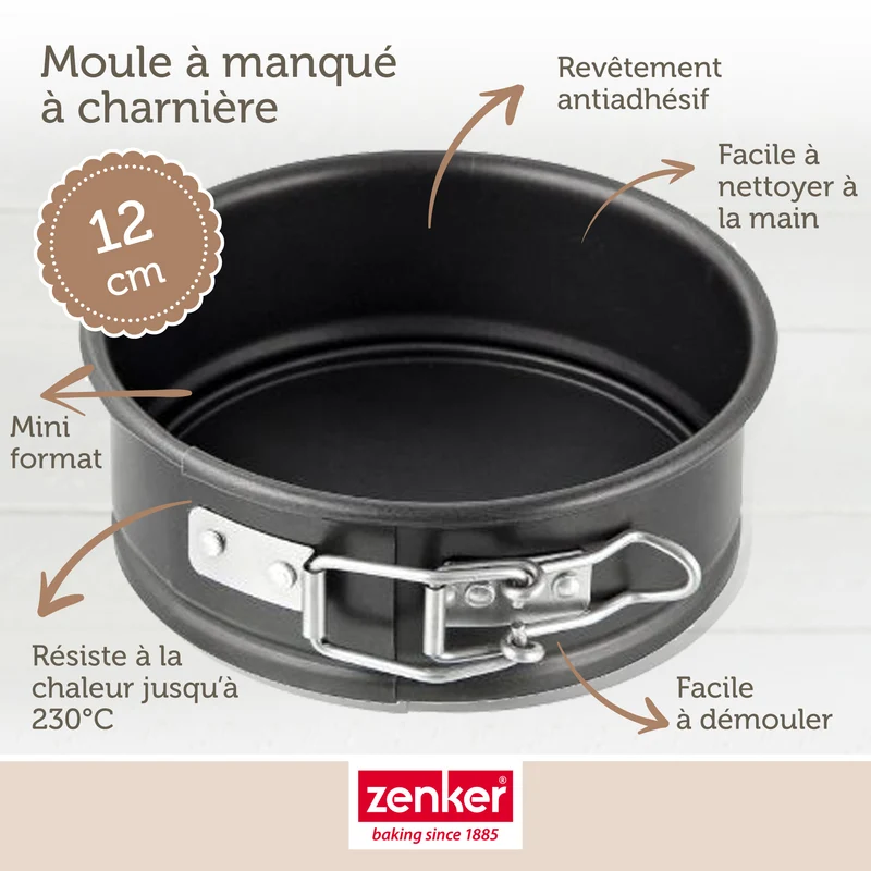 Set de 5 ustensiles de pâtisserie moule à gâteaux bol spatule pâtisserie et verre doseur Spécial mini Spécial mini Zenker Spécial mini