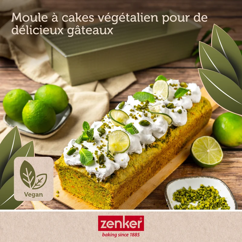 Set de 5 ustensiles de pâtisserie moule à gâteaux bol spatule et verre doseur Zenker Green Vision