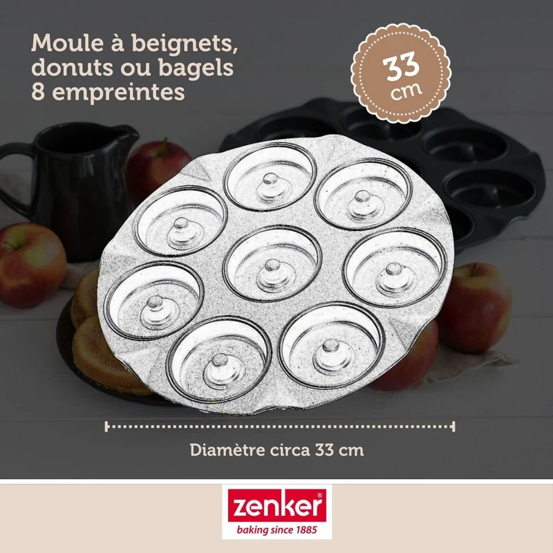 Set de 5 ustensiles de pâtisserie moule à gâteaux bol spatule pâtisserie et verre doseur Black mettallic Black mettallic Zenker Black mettallic