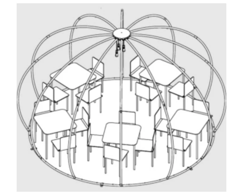 Tente Igloo Panorama 420/484cm en Aluminium