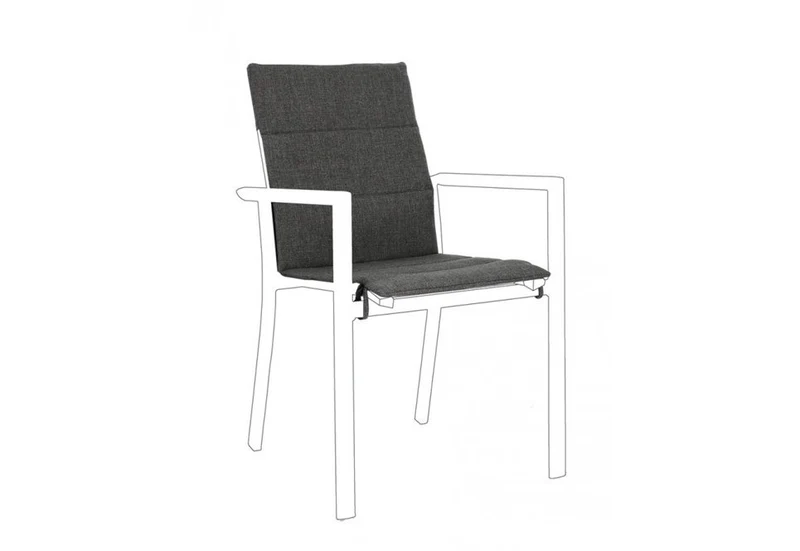 Coussin de Chaise Konnor Gris Foncé - 91x41x1 cm