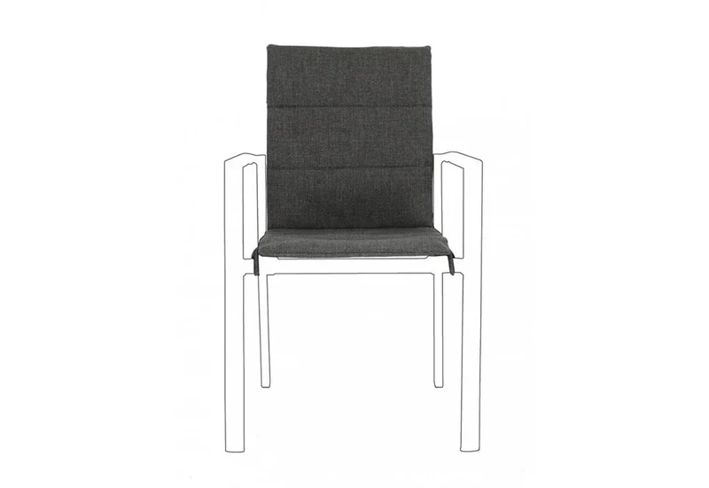 Coussin de Chaise Konnor Gris Foncé - 91x41x1 cm