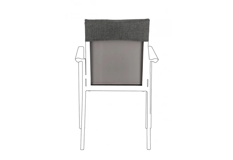 Coussin de Chaise Konnor Gris Foncé - 91x41x1 cm