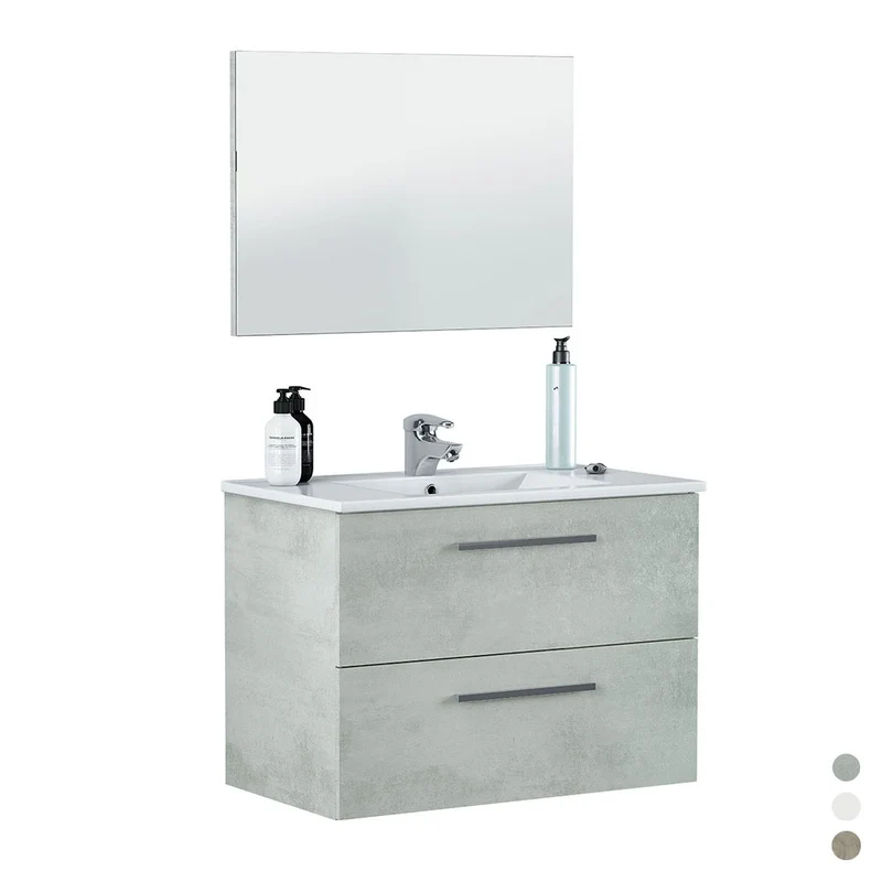 Armoire de salle de bain suspendue Aruba/Arnold (à assembler)