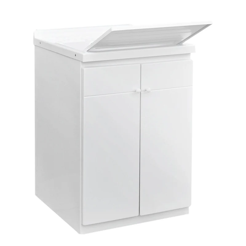 Lavabo avec meuble 2 portes en ABS et table en polypropylène (3)