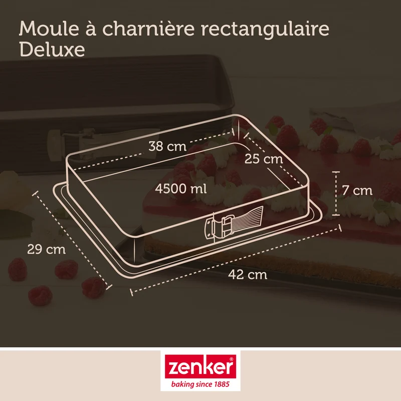 Set de 5 ustensiles de pâtisserie moule à gâteaux 2 bols spatule pâtisserie et verre doseur Zenker Deluxe
