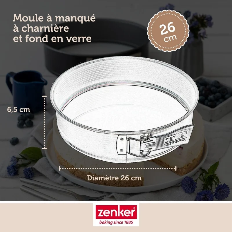 Set de 5 ustensiles de pâtisserie moule à gâteaux bol spatule et verre doseur Zenker Energy