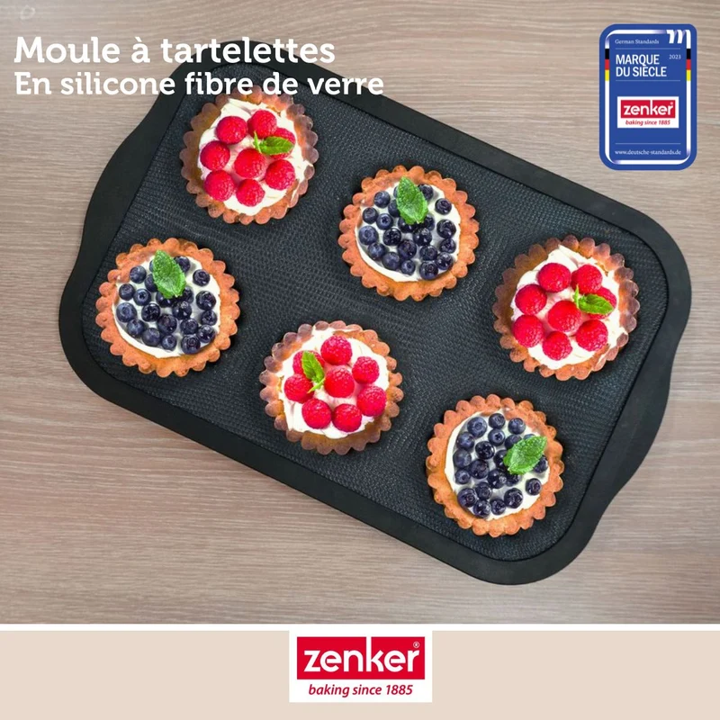 Set de 5 ustensiles de pâtisserie moule à gâteaux bol spatule et verre doseur Silicone fibre de verre Silicone fibre de verre Zenker Silicone fibre de verre