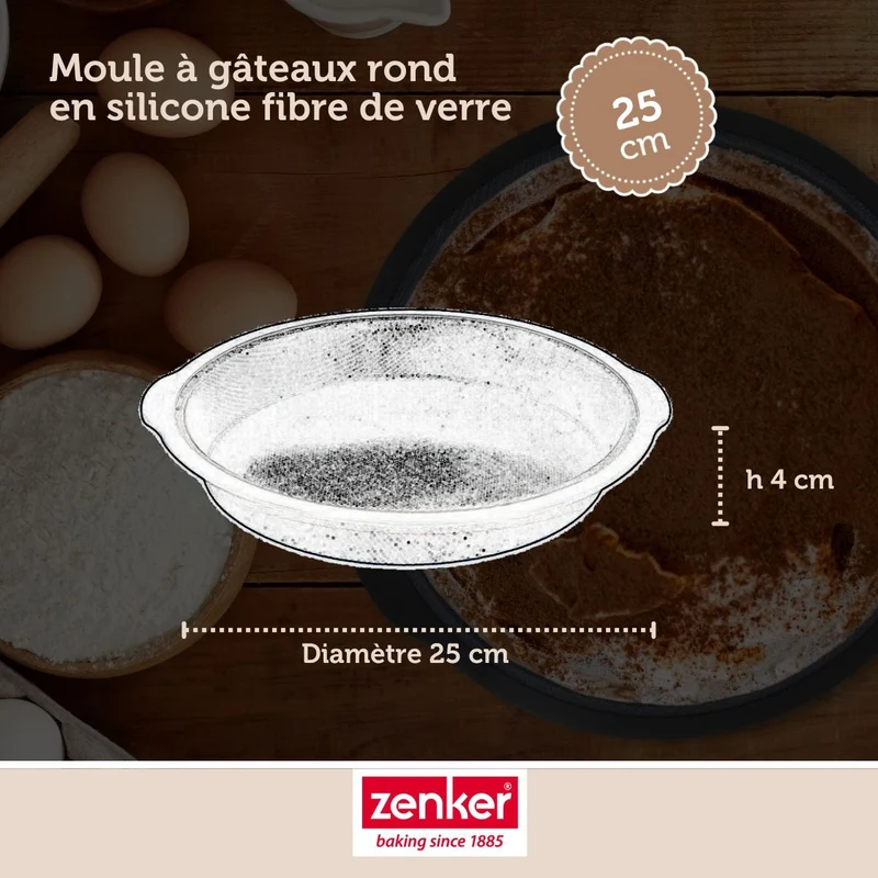 Set de 5 ustensiles de pâtisserie moule à gâteaux bols spatule pâtisserie et verre doseur Silicone fibre de verre Silicone fibre de verre Zenker Silicone fibre de verre