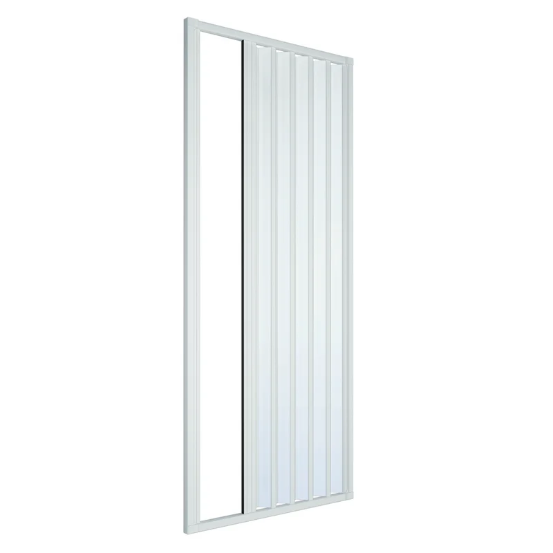 Cabine de douche en niche à soufflet réductible modèle Onofrio Lux