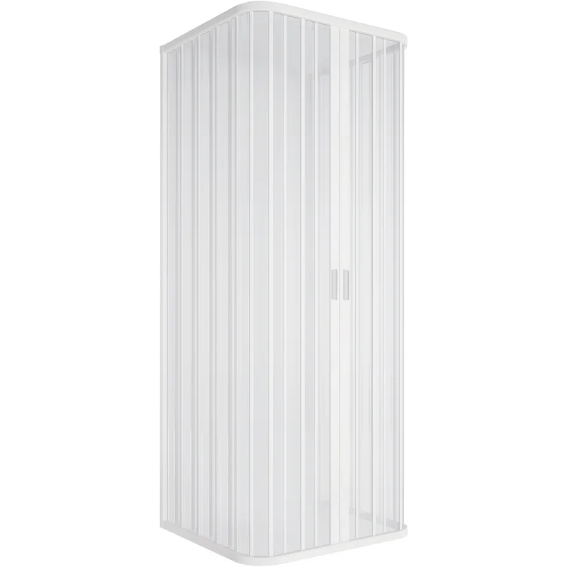 Paroi de douche 3L à soufflet réductible ouverture centrale Lux