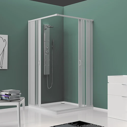 Cabine de Douche 2 Côtés Avec Pliage Réduit. Ligne Mod. Rosy Plisse