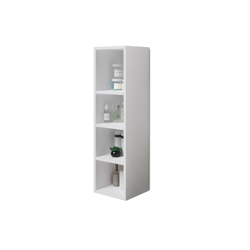 Armoire Murale Multi-usages Ouverte, Blanc H120x30x30cm