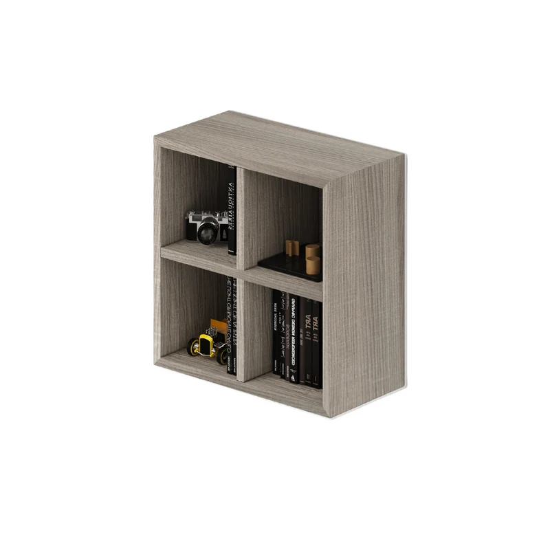 Étagère murale 4 Compartiments, Couleur Olivier, H60x60x30cm