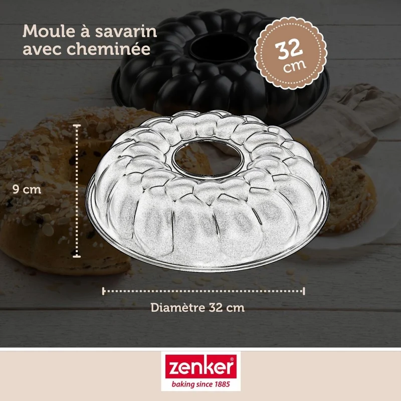 Set de 5 ustensiles de pâtisserie moule à gâteaux bol spatule pâtisserie et verre doseur Black metallic Black mettallic Zenker Black mettallic