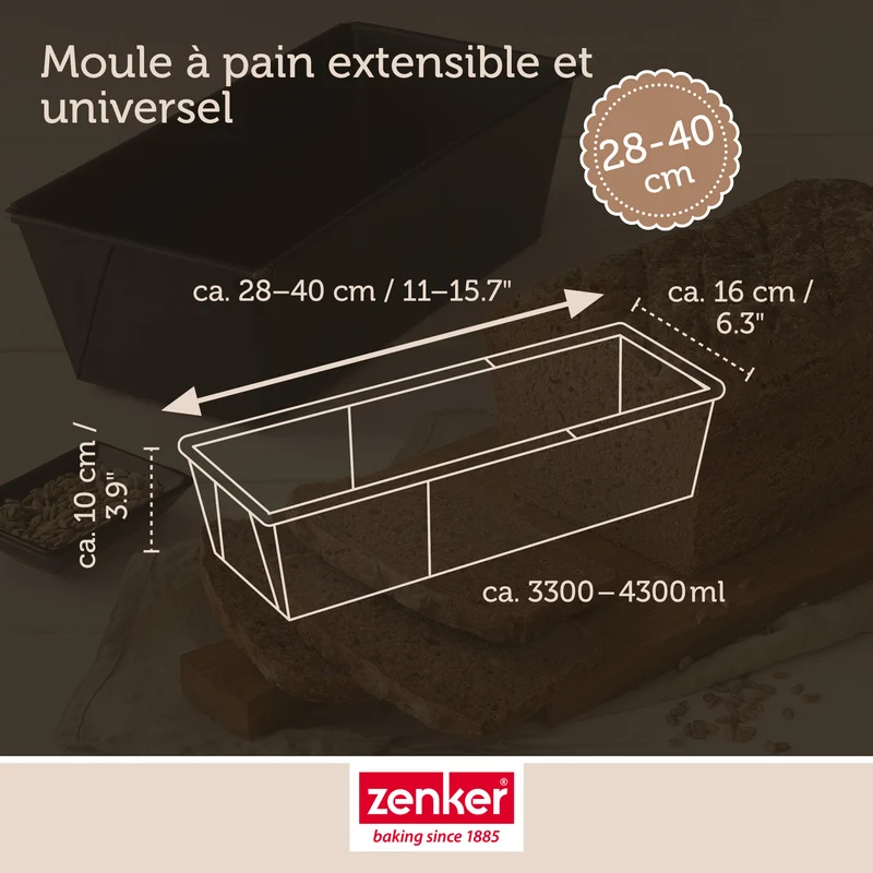 Set de 5 ustensiles de pâtisserie moule à gâteaux 2 bols spatule pâtisserie verre doseur Black mettallic Black mettallic Zenker Black mettallic
