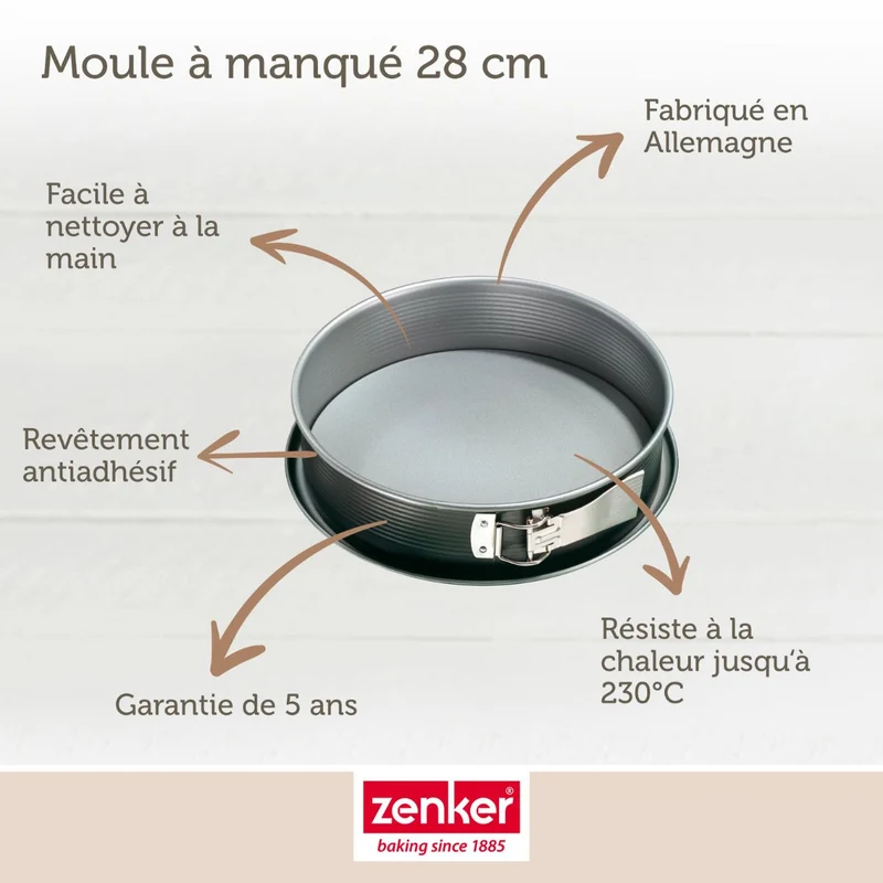 Set de 4 ustensiles de pâtisserie moule à gâteaux 2 bols et spatule pâtisserie Zenker Energy