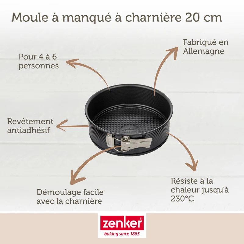 Set de 5 ustensiles de pâtisserie moule à manqué bol spatule et verre doseur Black metallic Black mettallic Zenker Black mettallic