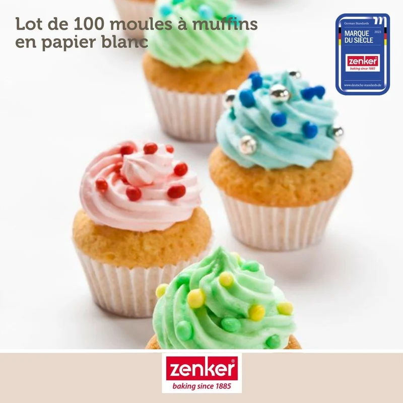 Set de 104 ustensiles de pâtisserie moules à muffins bol à mixer spatule de cuisine et verre doseur Zenker Smart Pastry