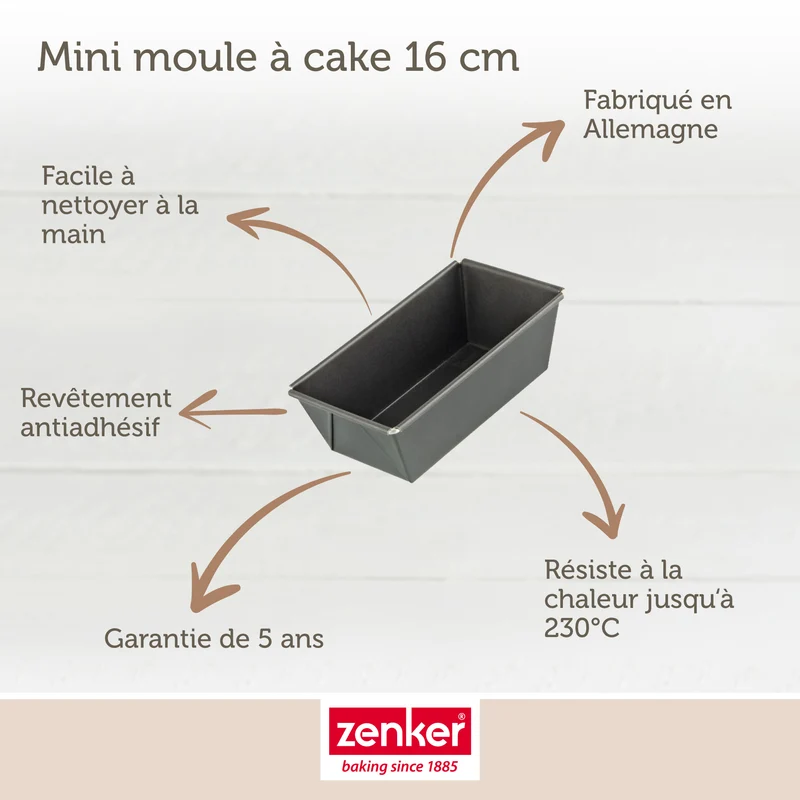 Set de 4 ustensiles de pâtisserie moule à gâteaux bol et spatule Spécial mini Spécial mini Zenker Spécial mini