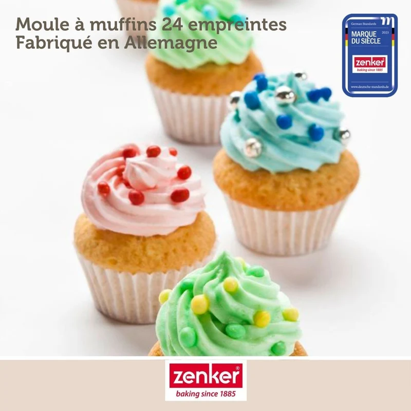 Set de 4 ustensiles de pâtisserie moule à gâteaux bol et spatule Black metallic Black mettallic Zenker Black mettallic