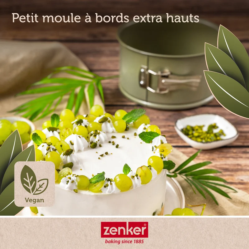 Set de 4 ustensiles de pâtisserie moule à gâteaux 2 bols et spatule Zenker Green Vision