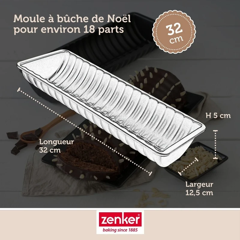 Set de 4 ustensiles de pâtisserie moule à gâteaux 2 bols et spatule pâtisserie Black mettallic Black mettallic Zenker Black mettallic
