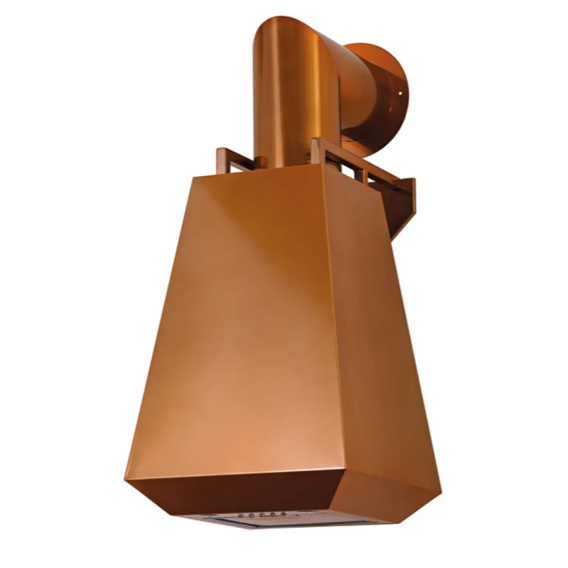 Hotte aspirante DIAMOND en inox cuivre miroir 50 cm