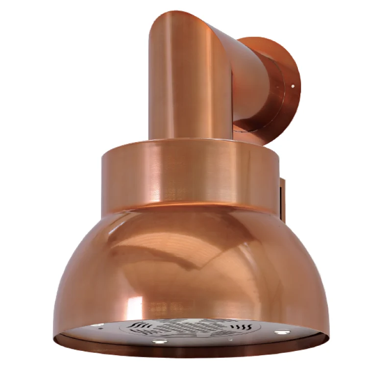 Hotte Aspirante BELL En Acier Inox Avec Finition Cuivre Miroir, Ø50 cm