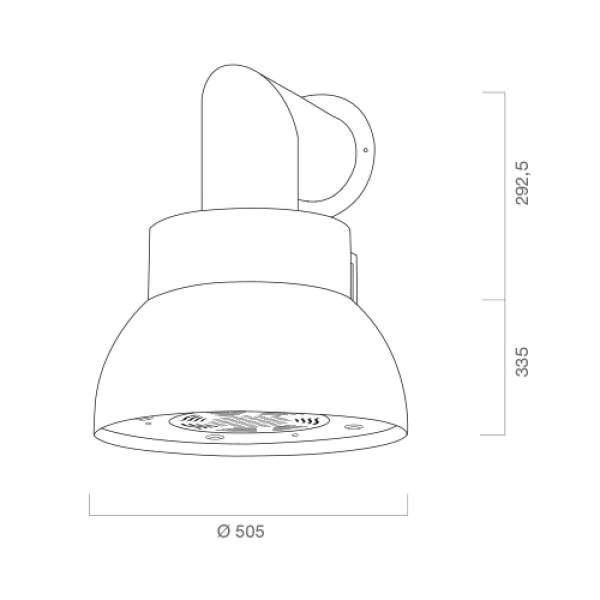 Hotte Aspirante BELL En Acier Inox Avec Finition Cuivre Miroir, Ø50 cm