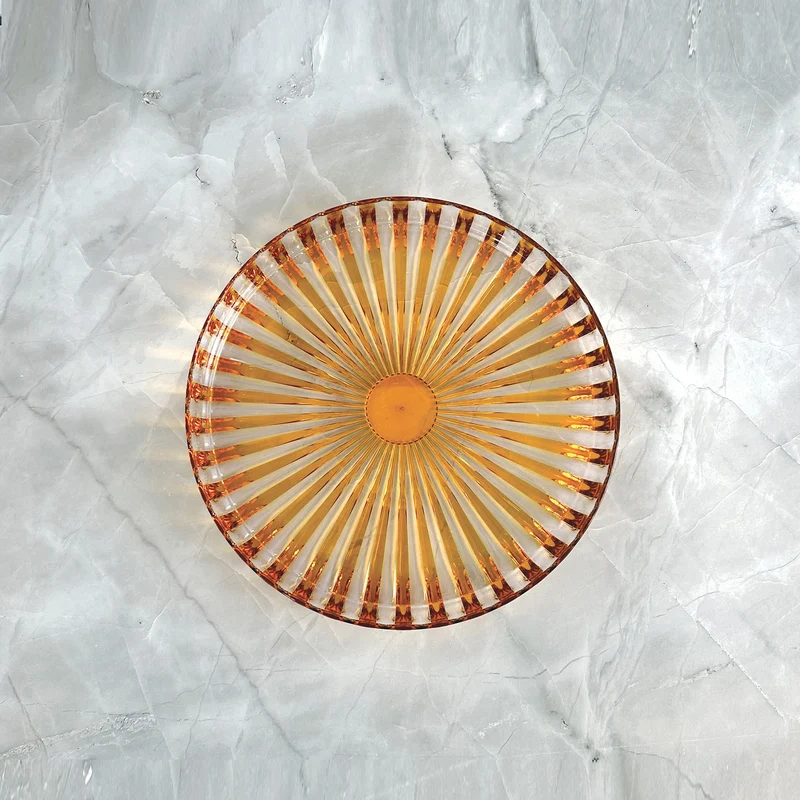 Guzzini Dolcevita plateau rond ambre