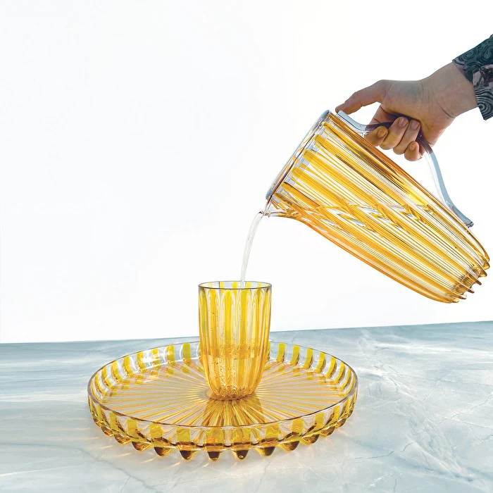 Coffret de 4 verres ambrés Guzzini Dolcevita