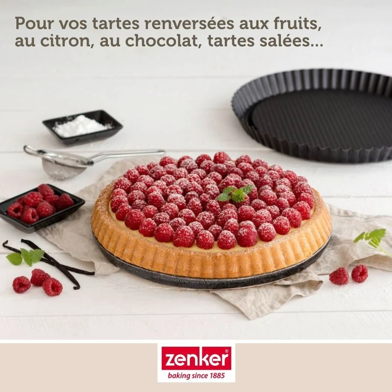 Set de 4 ustensiles de pâtisserie moule à gâteaux 2 bols et spatule pâtisserie Black metallic Black mettallic Zenker Black mettallic