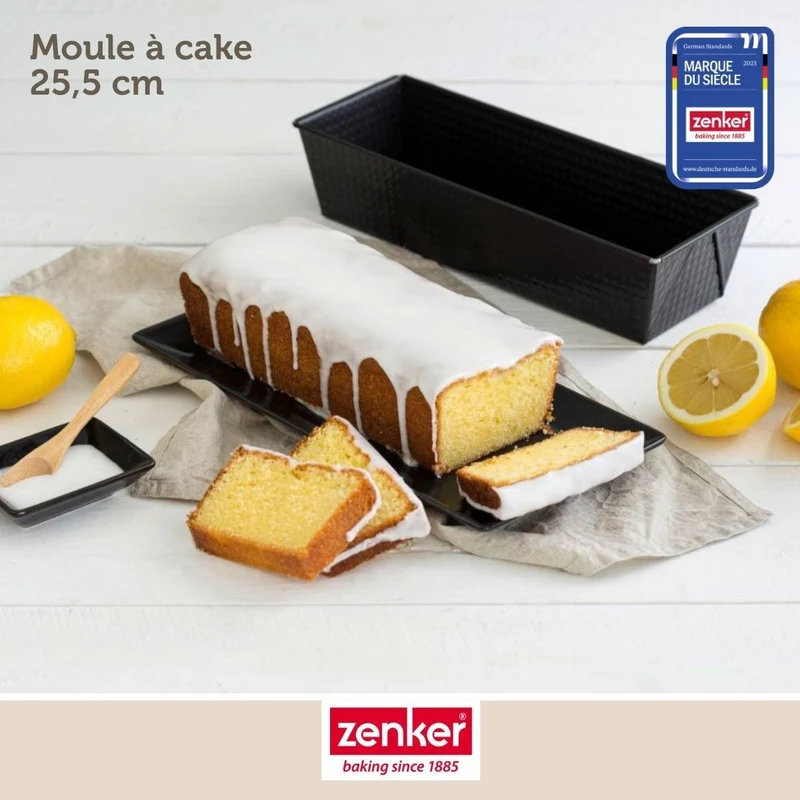 Set de 4 ustensiles de pâtisserie moule à gâteaux bol et spatule pâtisserie Black mettallic Black mettallic Zenker Black mettallic