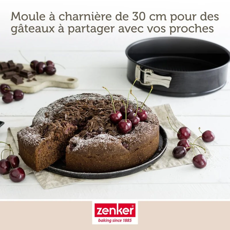 Set de 4 ustensiles de pâtisserie moule à manqué 2 bols et spatule Black metallic Black mettallic Zenker Black mettallic