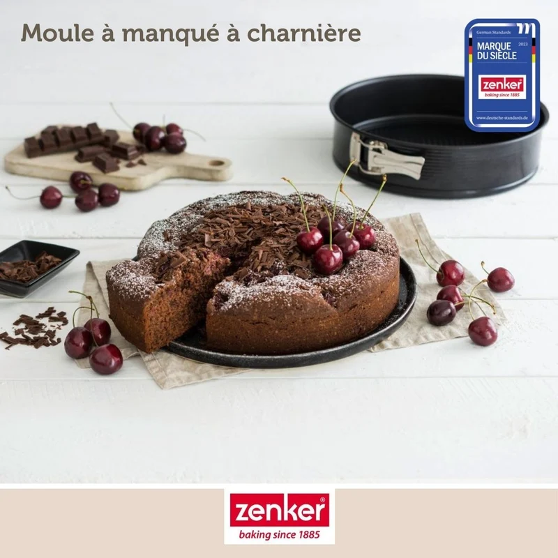 Set de 4 ustensiles de pâtisserie moule à gâteaux 2 bols et spatule Black metallic Black mettallic Zenker Black mettallic