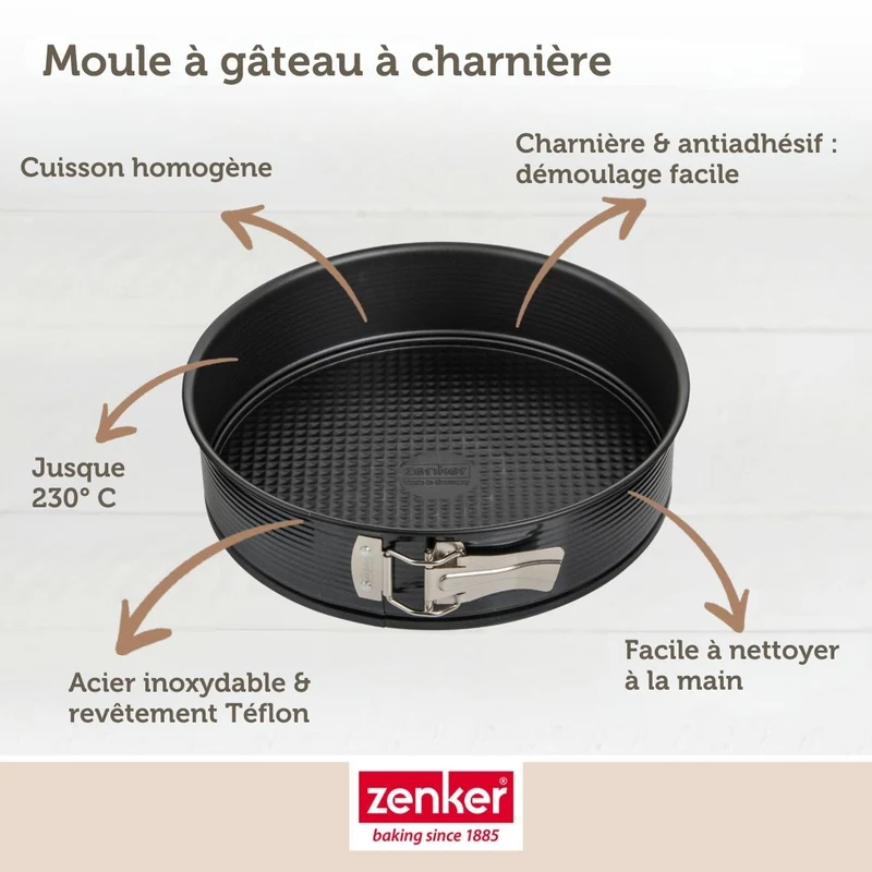 Set de 4 ustensiles de pâtisserie moule à gâteaux 2 bols et spatule Black metallic Black mettallic Zenker Black mettallic