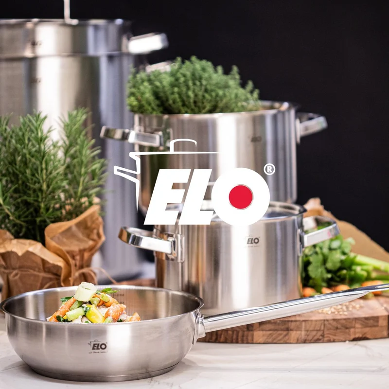 Sauteuse 24 cm en acier inoxydable 18/8 Elo Profi Cuisine