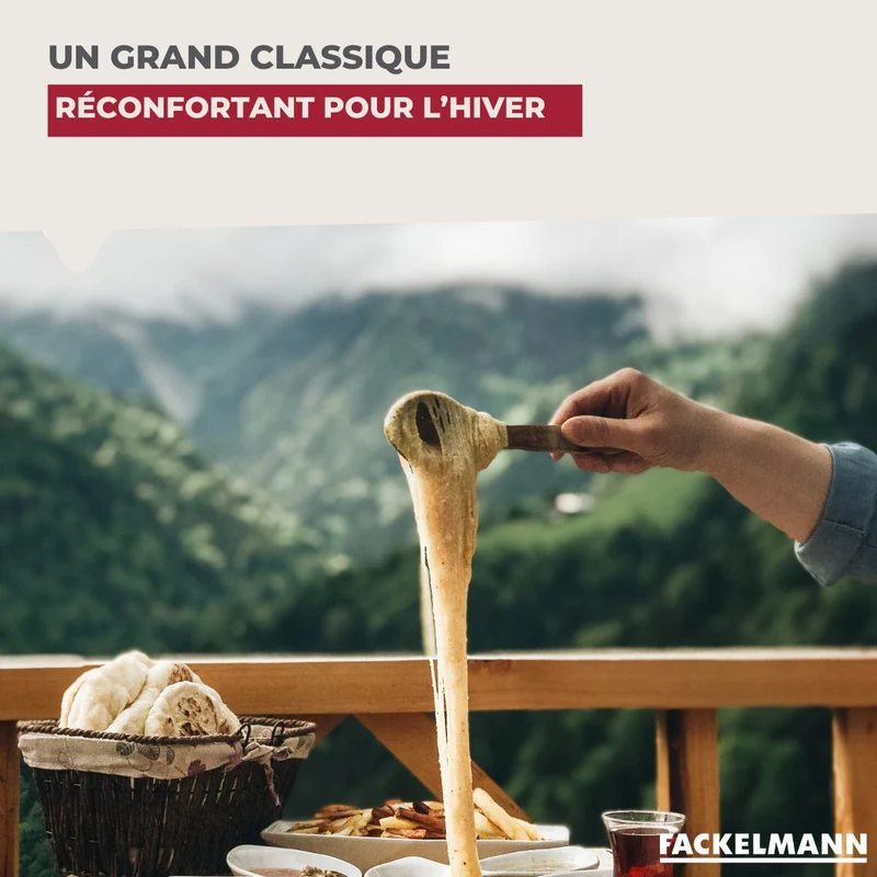 Set à fondue au fromage 2 personnes fonte émaillée Fackelmann