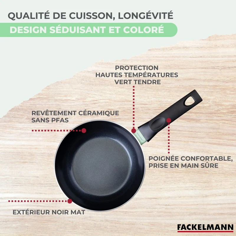 Ensemble de 2 woks de 20 et 28 cm Fackelmann Brandao