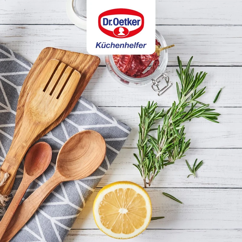 Ensemble de 2 Plats à four avec couvercle en acier émaillé 42 x 34 cm Dr. Oetker Back-Idee Kreativ