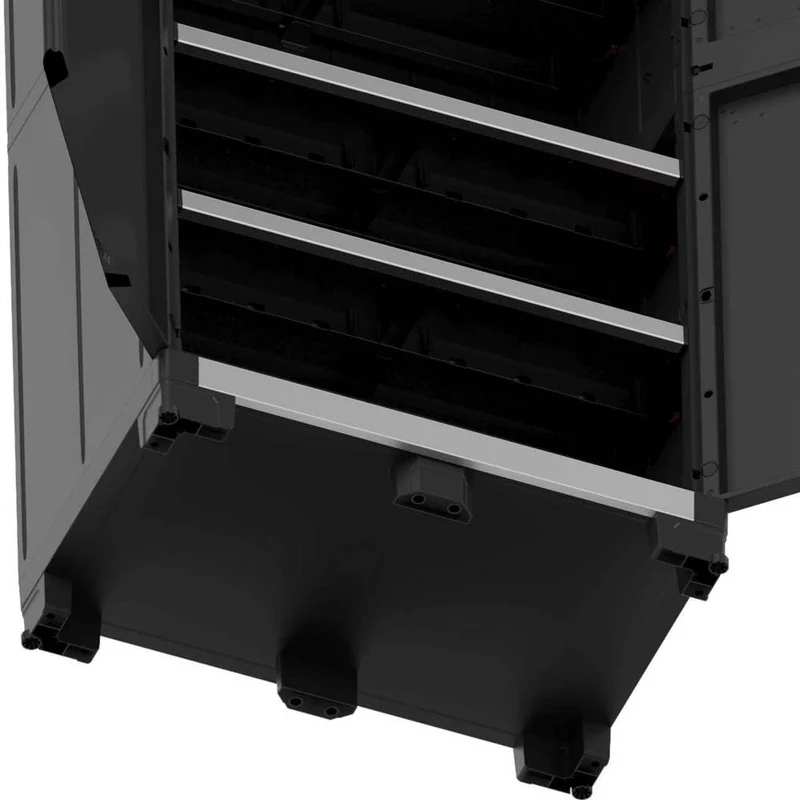 Meuble Haut en Plastique avec 3 Etagères Renforcées - H188xP54xL89 cm