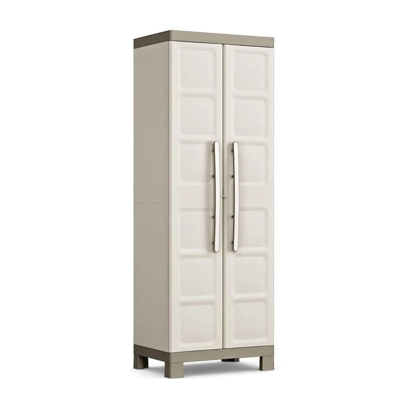 Armoire haute beige sable 89x54x182H cm Excellence