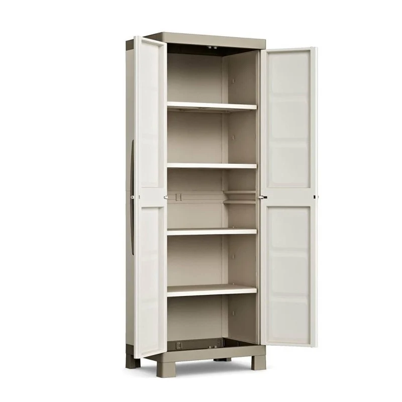Armoire haute beige sable 89x54x182H cm Excellence