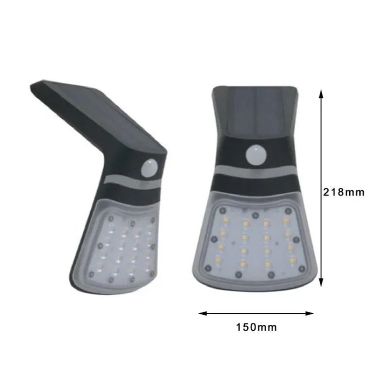 Projecteur LED alimenté par l'énergie solaire de 2 watts