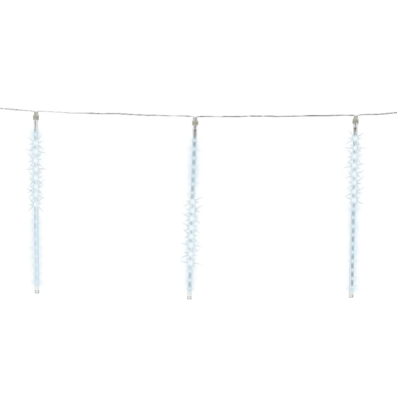 Lumières de Noël en forme de larme 216 LED 2 mètres blanc froid